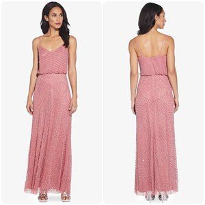 Adrianna Papell Art Deco Beaded Blouson 